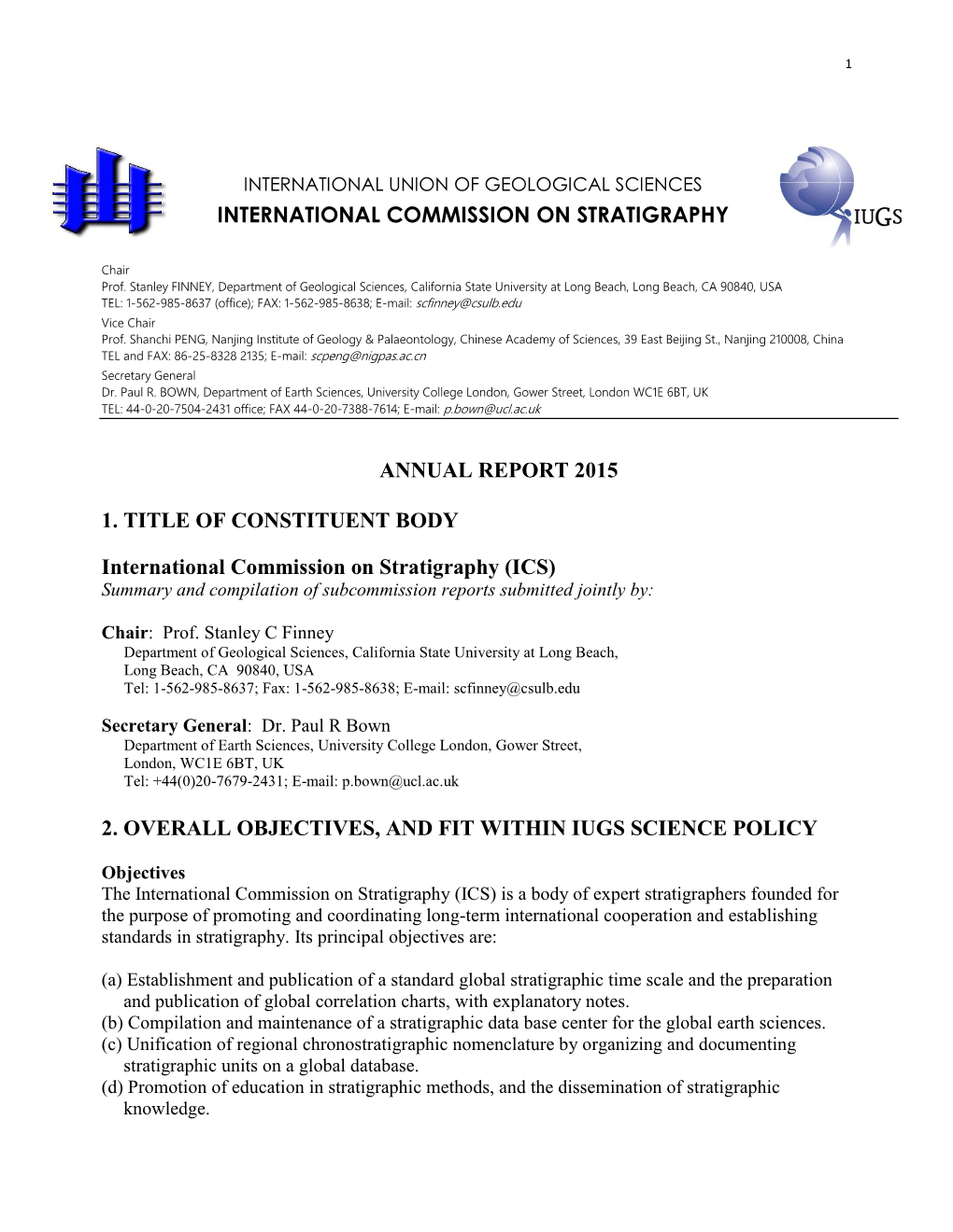 ICS Annual Report 2015