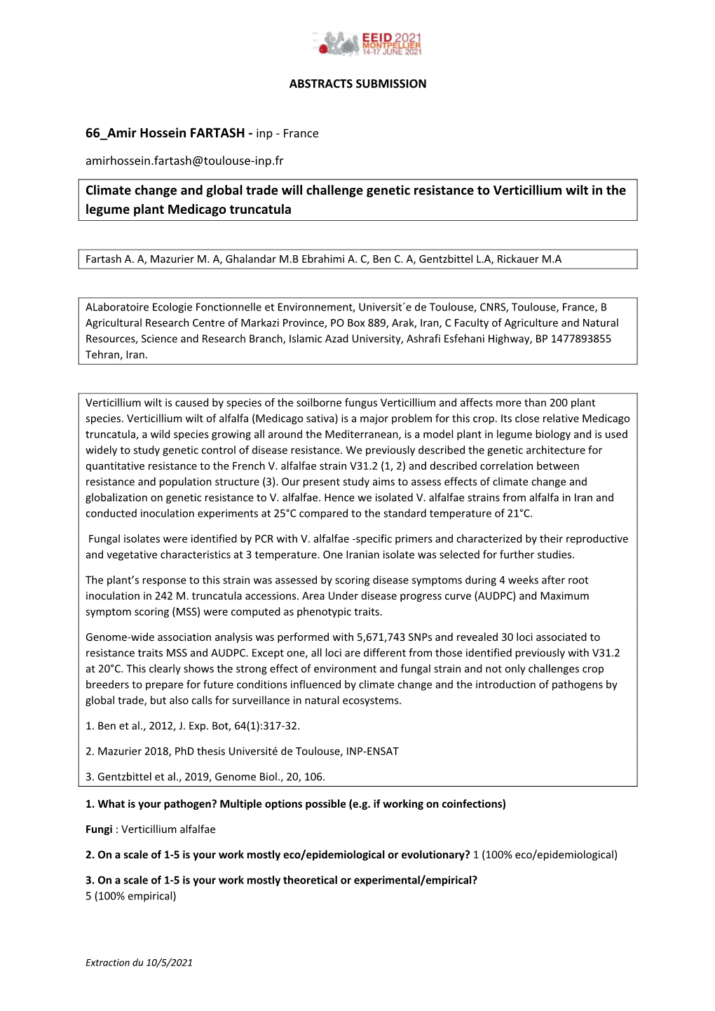 France Climate Change and Global Trade Will