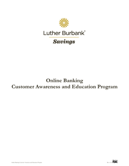 Online Banking Customer Awareness and Education Program