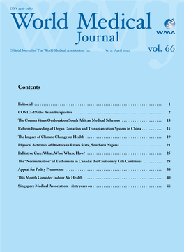Journal Official Journal of the World Medical Association, Inc