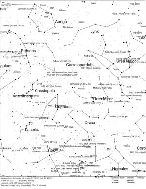 Andromeda Auriga Camelopardalis Canes Vena Cassiopeia Cepheus