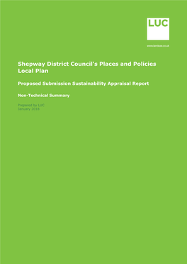 Shepway District Council's Places and Policies Local Plan