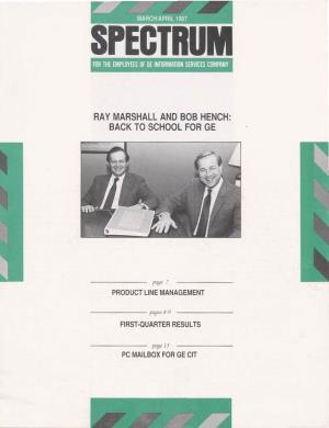 Ray Marshall and Bob Hench: Back to School for Ge