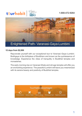 Enlightened Path- Varanasi-Gaya-Lumbini