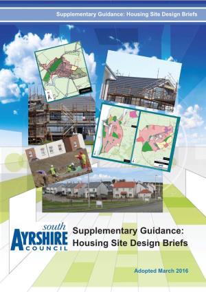 Supplementary Guidance: Housing Site Design Briefs