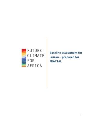 Baseline Assessment for Lusaka – Prepared for FRACTAL