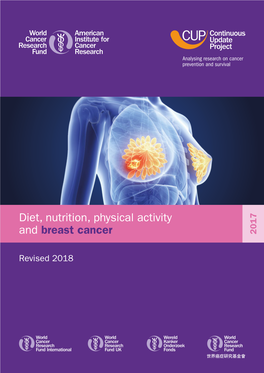 Diet, Nutrition, Physical Activity and Breast Cancer