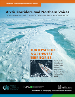 Arctic Corridors and Northern Voices Tuktoyaktuk Northwest