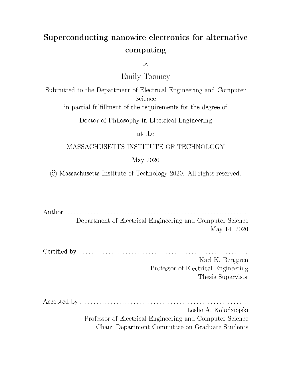 Superconducting Nanowire Electronics for Alternative Computing