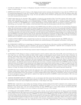 Oakley Barge Line, Inc. Contract Terms and Conditions