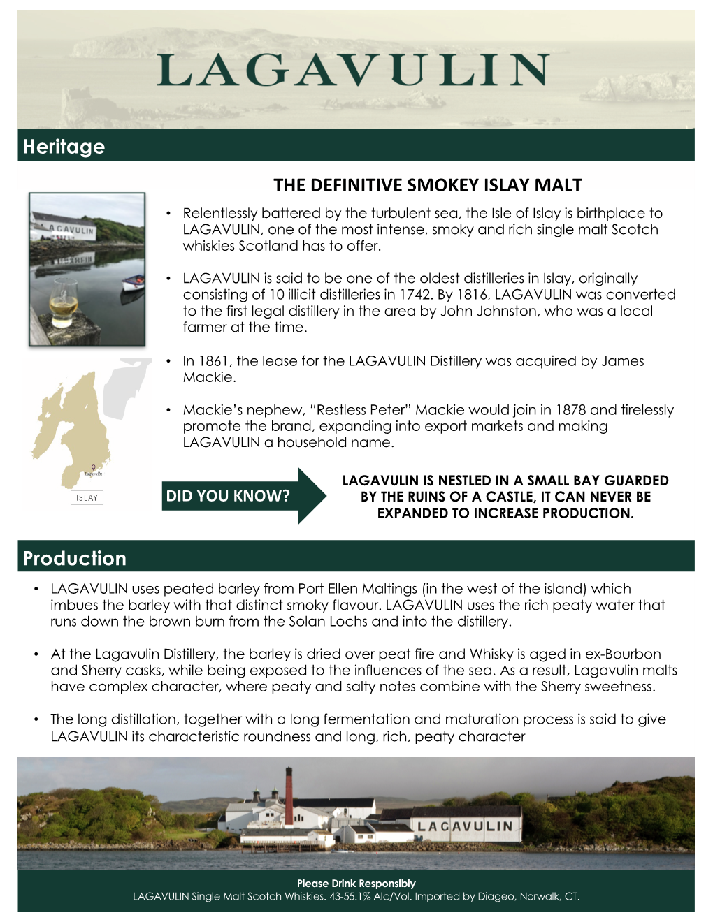 Lagavulin Brand Fact Sheet