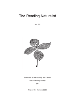 The Reading Naturalist