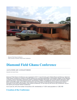 Diamond Field Ghana Conference