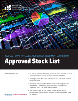 Approved Stock List