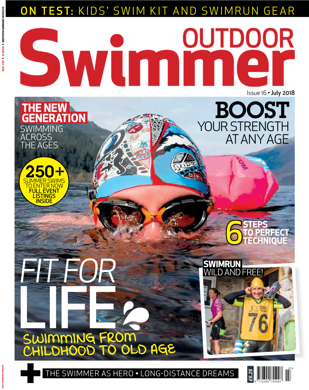 Outdoor Swimmer Magazine on Test: Kids' Swim Kit and Swimrun Gear ○ Issue 16 ○ July 2018