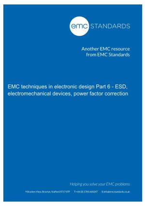 Part 6 — ESD, Electromechanical Devices, Power Factor Correction