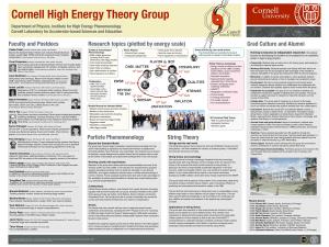 Cornell High Energy Theory