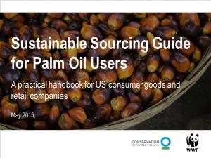 Sustainable Sourcing Guide for Palm Oil Users a Practical Handbook for US Consumer Goods and Retail Companies