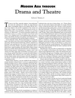 MODERN ASIA THROUGH Drama and Theatre