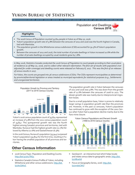 Yukon Bureau of Statistics Other Census