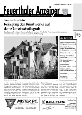 Reinigung Des Kunstwerks Auf Dem Gemeinschaftsgrab