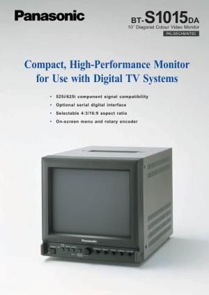 BT-S1015DA 10˝ Diagonal Colour Video Monitor PAL/SECAM/NTSC