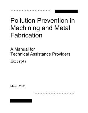 Pollution Prevention in Machining and Metal Fabrication