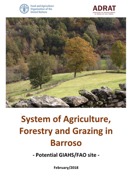 System of Agriculture, Forestry and Grazing in Barroso