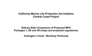 California Marine Life Protection Act Initiative Central Coast Project