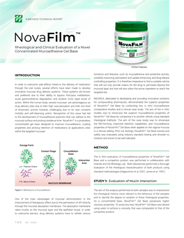 Rheological and Clinical Evaluation of a Novel Concentrated Mucoadhesive Gel Base