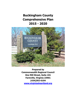 Buckingham County Comprehensive Plan 2015