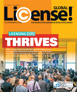 With a Strong Increase in Retail Execs and International Visitors, Licensing