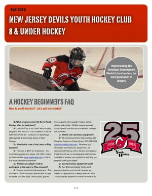 New Jersey Devils Youth Hockey Club 8 & Under Hockey
