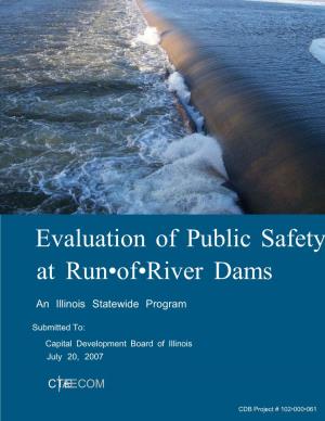 Evaluation of Public Safety at Run-Of-River Dams