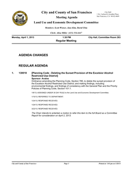 Land Use and Economic Development Committee