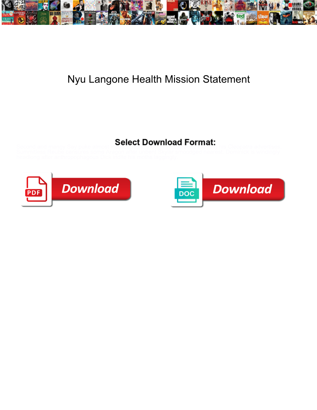 Nyu Langone Health Mission Statement