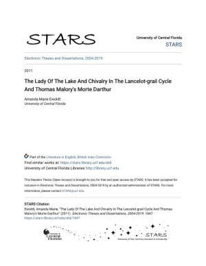 The Lady of the Lake and Chivalry in the Lancelot-Grail Cycle and Thomas Malory's Morte Darthur
