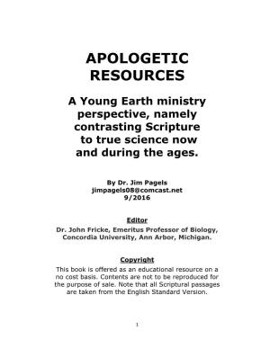 Apologetic Resources