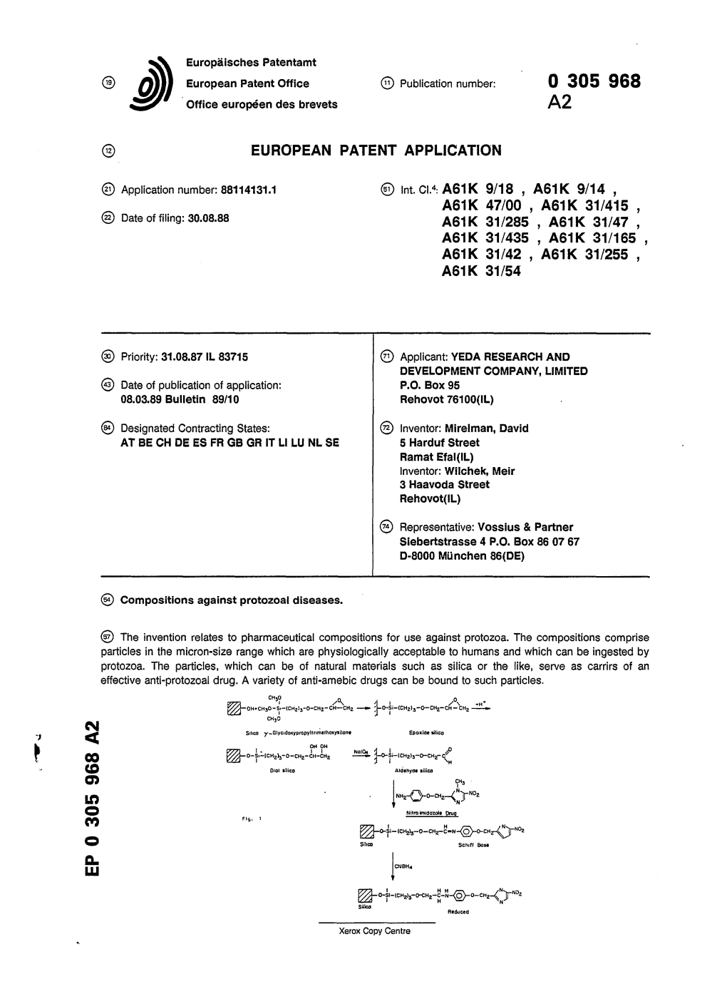 Compositions Against Protozoal Diseases