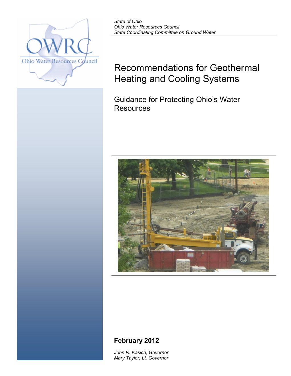 Recommendations for Geothermal Heating and Cooling Systems in Ohio