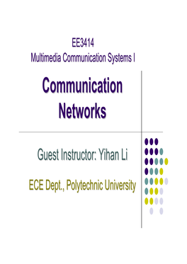 Communication Networksnetworks