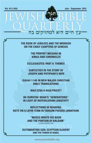 The Book of Jubilees and the Midrash on the Early Chapters of Genesis