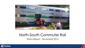 North-South Commuter Rail Status Report Nov 2014