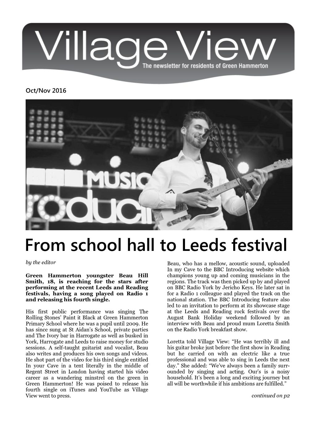From School Hall to Leeds Festival