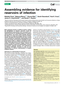 Assembling Evidence for Identifying Reservoirs of Infection