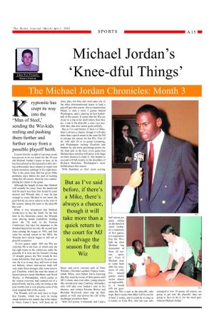 Michael Jordan's 'Knee-Dful Things'