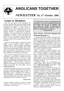 No. 17 October 2001
