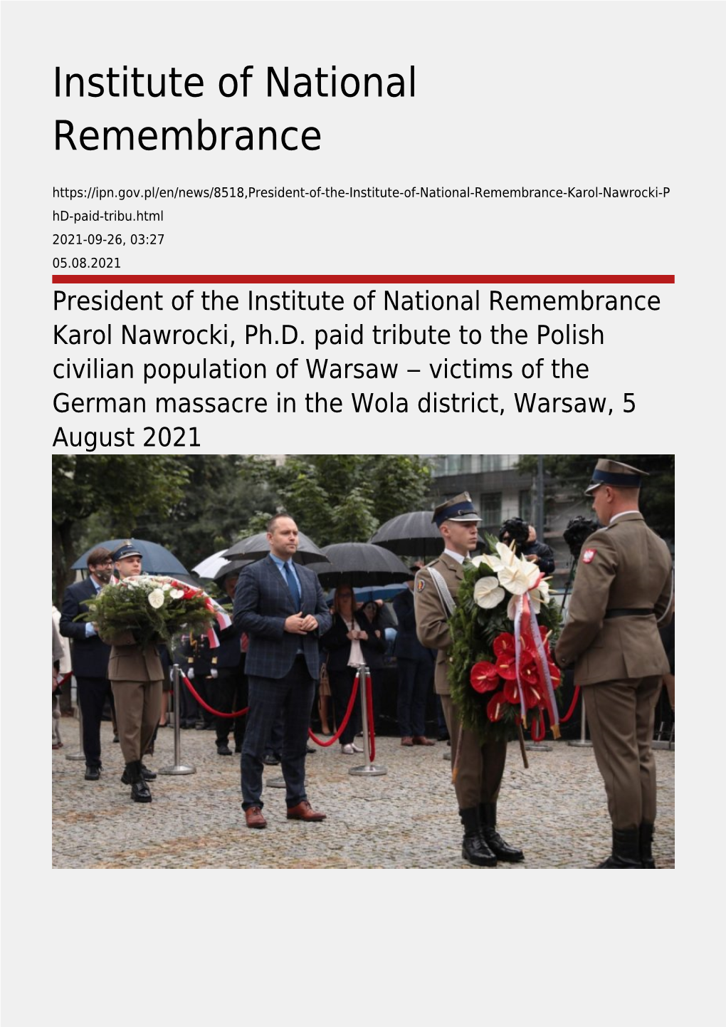 Institute of National Remembrance