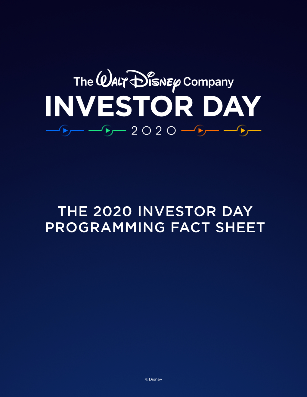 The 2020 Investor Day Programming Fact Sheet