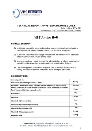VBS Amino B+K
